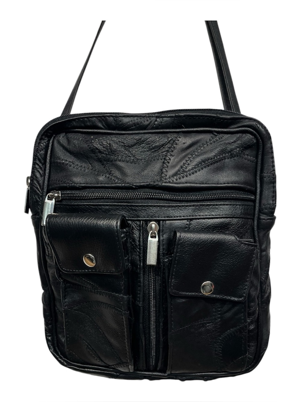 Faux leather crossbody bag